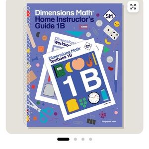 Dimensions Math Home Instructor's Guide 1B homeschool Singapore math